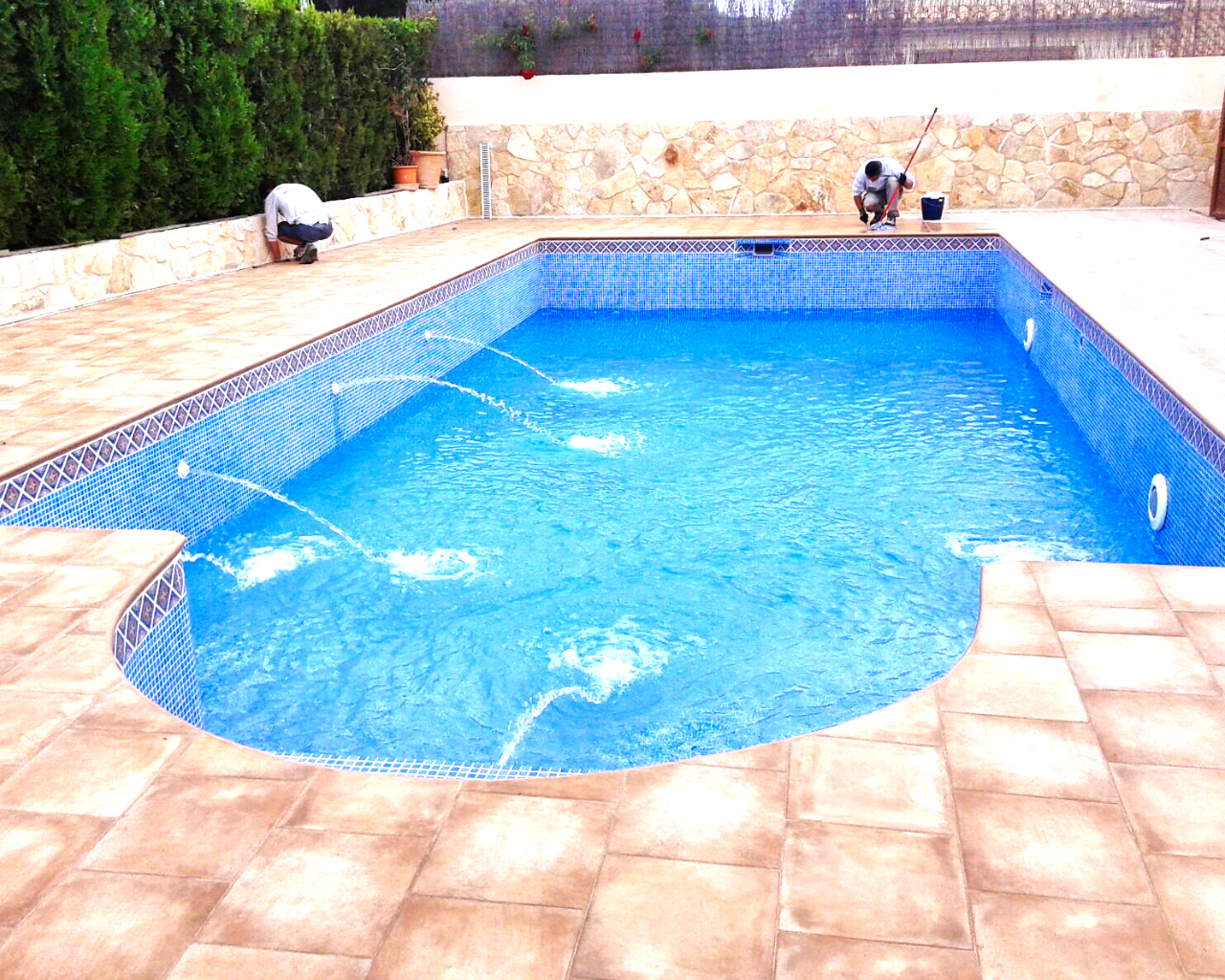 piscina restauracion obra nueva